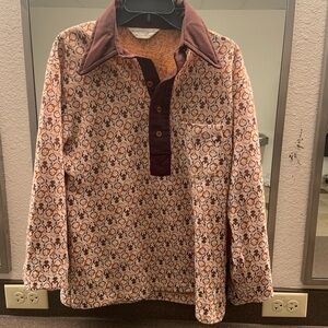 A vintage 1970s Career Club polo, made of Dacron Polyester with no blemishes.